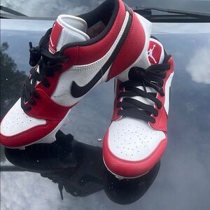 Nike Red and White Athletic Shoes for Performance